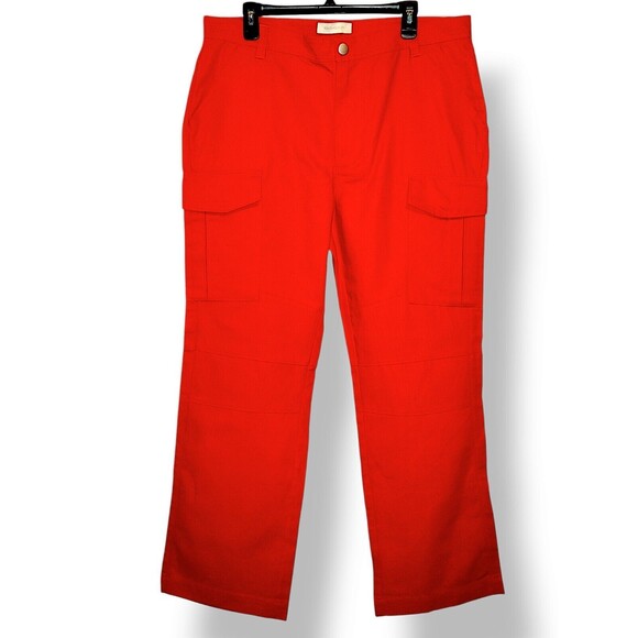Urban Outfitters Standard Cloth Utility Cargo Laganlook Apple Red Men’s Large - Picture 1 of 6
